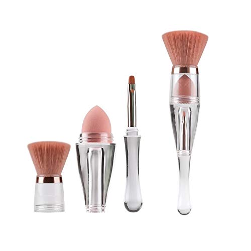 3 In 1 Funny Combination Design Makeup Brushes-Lip Brush Eyeshadow Sponge Eyeshadow Eyebrow Brush For Women and Girls (STY1)