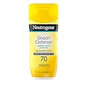 Neutrogena Sunscreen Lotion Beach Defense SPF 70, Face & Body Sunscreen, Broad Spectrum, Fast Absorbing, 6.7 Fl Oz, Water Resistant 80 Min, Oil-Free