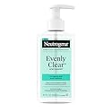 Neutrogena Evenly Clear Acne Cleanser with 2% Salicylic Acid & 2% PHA Exfoliant, Gentle Foaming Face Wash Clears Clogged Pores & Blackheads While