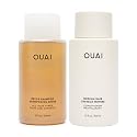 OUAI Detox Shampoo & Medium Hair Conditioner Bundle - Clarifying Shampoo for Build Up, Dirt, Oil, Product and Hard Water & Hydrating Conditioner
