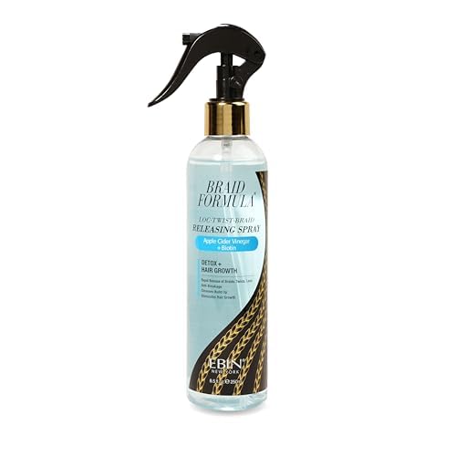 EBIN NEW YORK Braid Formula Releasing Spray | Quick Removal for Braids, Locs & Twists | No Breakage, Detangles, Scalp Relief | Apple Cider Vinegar +