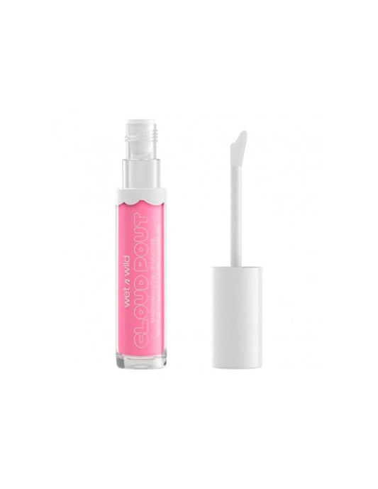 wet n wild Liquid Lipstick Cloud Pout Marshmallow, Pink Cotton Candy Skies | Matte Lip Cream Mousse | Argan Oil | Vitamin E
