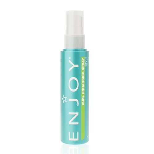 Enjoy Curl Enhancing Spray, 3.4 Ounce - Curl Spray for Curly Hair, Boosts Volume & Adds Shine, Defines Waves & Curls, PH Balanced & Sulfate-Free