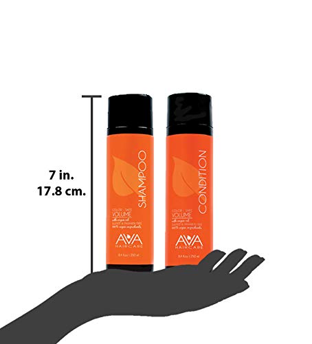 Ava Haircare - Volume Shampoo And Conditioner - Vegan, Sulphate Free, Paraben Free, Cruelty Free (Set of 2, 8.4oz Each)