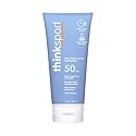 Thinksport SPF 50+ Mineral Sunscreen with Zinc Oxide, 6 Fl Oz - Safe, Natural Sunscreen Lotion for Sports & Active Use, Water Resistant Reef Safe
