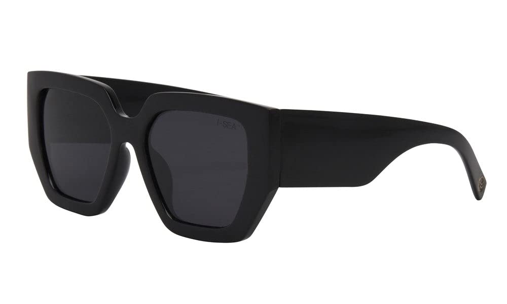 I-SEA Women's Sunglasses - Olivia (BLACK/SMOKE POLARIZED)
