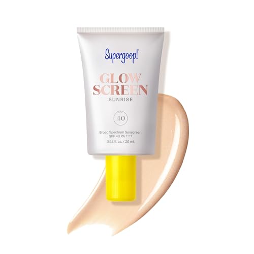Supergoop! Glowscreen SPF 40, Sunrise (Champagne Glow) - 20 mL - Glowy Primer + Broad Spectrum Tinted Sunscreen - Helps Filter Blue Light - Hydration Beauty and Personal Care Supergoop! Default Title