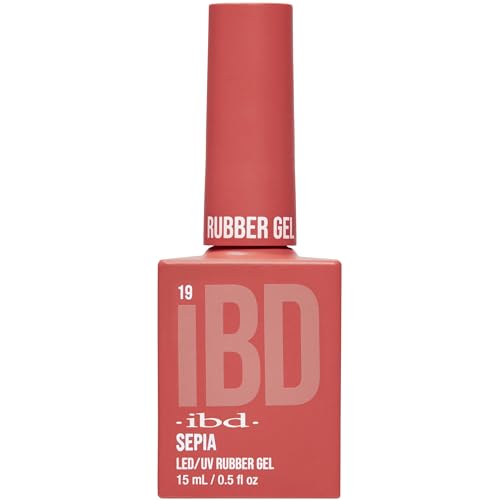 IBD Rubber Gel Polish - Sepia, LED/UV Soak Off Builder Gel for Nails, Strengthening Base Coat for Nail Polish & Extensions, 0.5 fl oz Beauty & Personal Care IBD