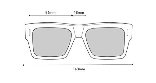 SPY Optic Bowery, Square Sunglasses, Color and Contrast Enhancing Lenses, Matte Black - Gray Polarize Lenses