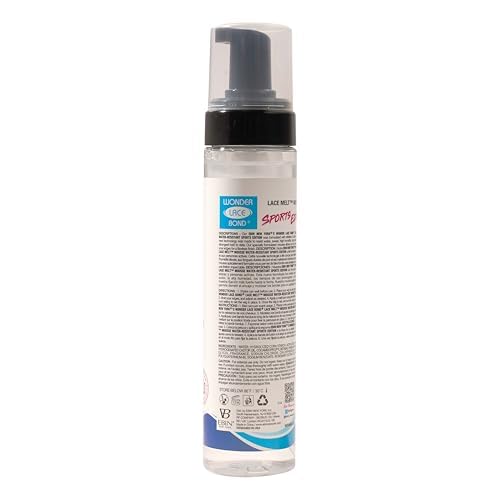 EBIN NEW YORK Wonder Lace Bond Melt Mousse 6.08 Fl Oz Sports Edition For Lace Wig Application & Styling - Strong Hold Mousse - Rosemary Mint for Oil