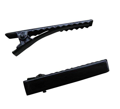 Chenkou Craft 45mm Black Metal Alligator Hair Clip Pin 50pcs