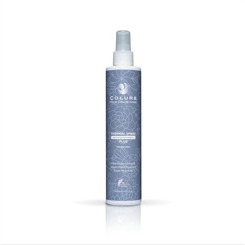 COLURE Thermal Spray Plus 10 oz - Aerosol Free Heat Protectant and Volumizing Setting Spray for Lift and Flexible Hold