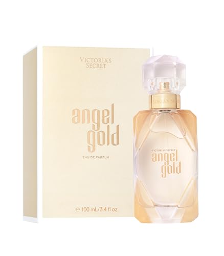 Victoria's Secret Angel Gold Eau de Parfum, Notes of Sparkling Bergamot, Gardenia & Musk, Perfumes for Women (3.4 oz)