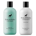 Pete and Pedro Control and Conditon Combo | Extra-Strength Dandruff & Anti-Itch Medicated Coal Tar Peppermint Shampoo Plus Restorative Peppermint