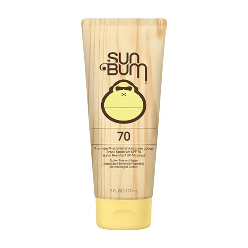 Sun Bum Original Moisturizing Sunscreen SPF 70 Lotion - Broad Spectrum UVA/UVB - Water Resistant & Non-Greasy Protection, Paraben Free, Gluten Free