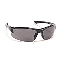 Coyote Eyewear BP-7 Semi-Rimless Polarized BiFocal Sunglasses 1.50 Black/Grey Men Women Wrap Around Sun Readers w/Bag Case