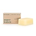ATTITUDE Body Soap Bar, Natural Origin, Protects and Softens Dry Skin, Coconut & Olive Oils, For Men and Women, EWG verified & Vegan, Sandalwood, 4 Oz