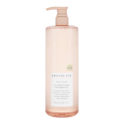 Kristin Ess Clarifying Detox Shampoo for Oily Hair, Build Up + Hard Water - Anti Residue Purifying + Cleansing Shampoo with Pump - Volumizing -Sulfate Beauty and Personal Care Kristin Ess Default Title