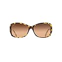 Maui Jim Women's Nalani Polarized Fashion Sunglasses, Tort/White and Blue/HCL® Bronze, Medium