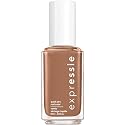 essie Expressie Nail Polish, Quick-Dry Brown Nail Polish, Power Moves, Vegan, Never Skip A Beat, 0.33 fl oz Beauty & Personal Care essie