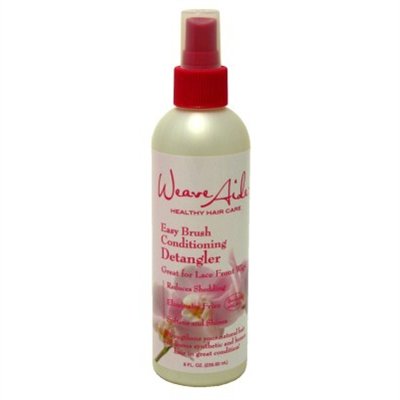 Weave Aide Detangler Easy Brush 8 Ounce Pump (235ml) (2 Pack)