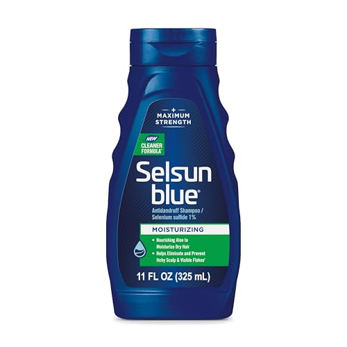 Selsun Blue Moisturizing Antidandruff Shampoo, Maximum Strength Scalp Treatment With Selenium Sulfide, 11 fl. oz. Beauty and Personal Care Selsun Blue Default Title