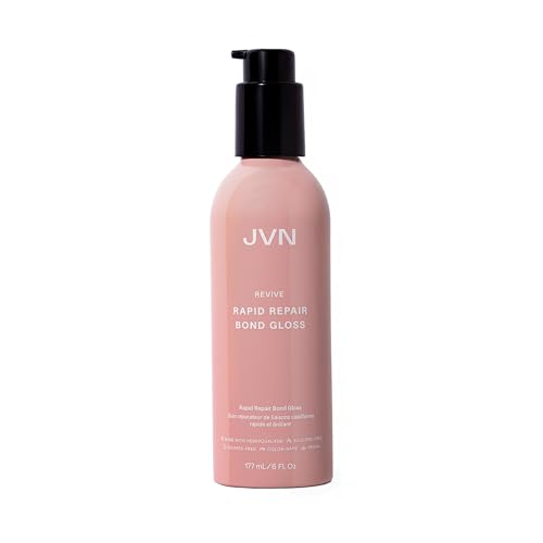 JVN Revive Rapid Repair Bond Gloss, 6 Fl Oz, Hair Shine Gloss Serum and Bond Repair Treatment, Repairs Damaged, Color Treated, or Fragile Hair