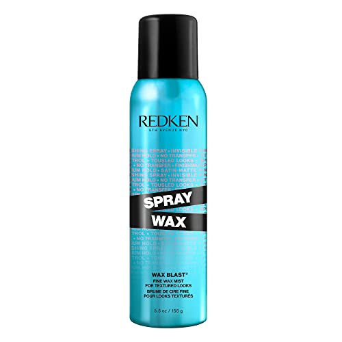 Redken Spray Wax Invisible Texture Mist | For All Hair Types | High Impact Finishing Spray-Wax | Adds Volumizing Body & Dimension With A Satin-Matte