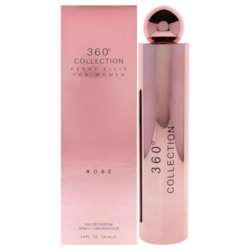 Perry Ellis 360 Collection Rose for Women Eau de Parfum Spray, 3.4 Ounce