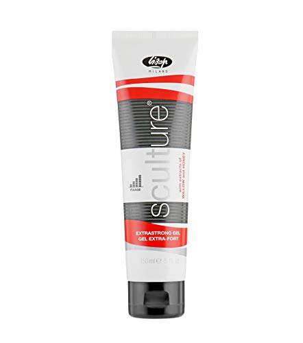 Lisap Sculture Extrastrong Hair Gel - Strong Hold Styling Hair Gel for Men & Women - Enriched with Honey Extracts & UV Protection - Professional Mens