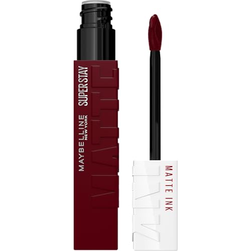 Maybelline Super Stay Matte Ink Liquid Lipstick Makeup, Long Lasting High Impact Color, Up to 16H Wear, Composer, Cherry Brown, 1 Count, Packaging May