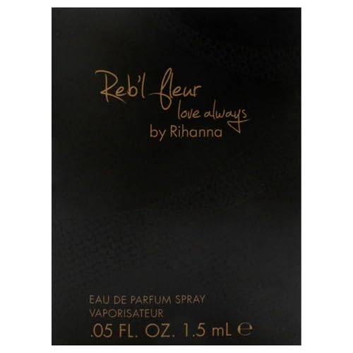 5 Rihanna perfume samples for women: Crush, Reb'l Fleur, Kiss, Rogue, and Rebelle. Fragrance sample vial bottles perfume Set. Great for small gift or