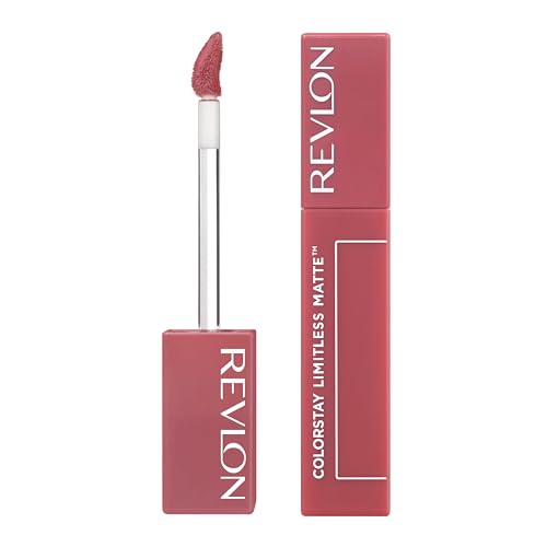 Revlon ColorStay Limitless Matte Liquid Lipstick, Vegan Formula, No-Budge, Longwear Lip Color, Long Lasting, Lightweight/Comfortable, Waterproof, 006