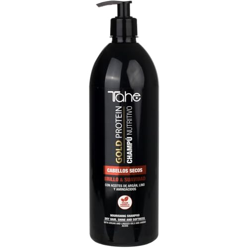 Tahe Gold Protein For Dry Hair Kit - Shampoo 1000ml + Mask 1000ml - Nourishing & Softness