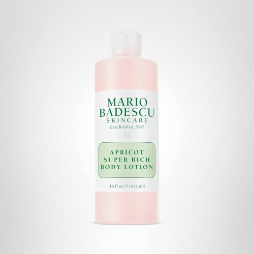 Mario Badescu Apricot Super Rich Body Lotion Enriched with Vitamins A and E - Delicately Scented Lotion with Nourishing, Skin-Softening Formula