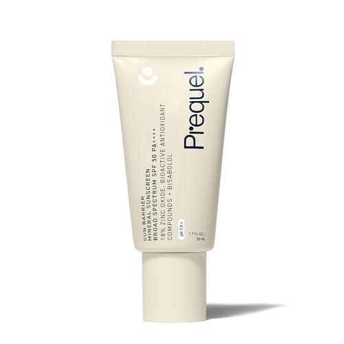 Prequel Skin Sun Barrier Mineral Sunscreen SPF 50. PA++++ Broad Spectrum Zinc Oxide Sunblock with Semi-Transparent Lightweight Texture. Moisturizing