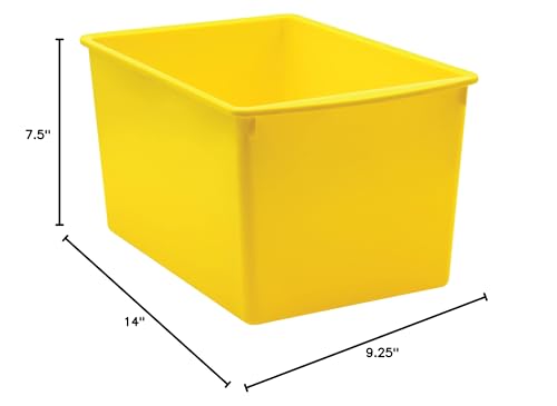 Teacher Created Resources® Yellow Plastic Multi-Purpose Bin