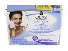 Olay Daily Facials Clarity Lathering Cloths (25 CLOTHS)