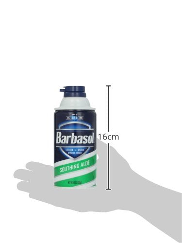 Barbasol Soothing Aloe Thick & Rich Shaving Cream 10 Oz (2 Pack)