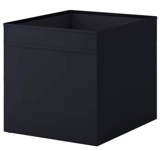 Ikea Drona Storage Box 33 x 38 x 33 cm black (for Expedit shelving unit - 4 pieces), black, Doppelpackung