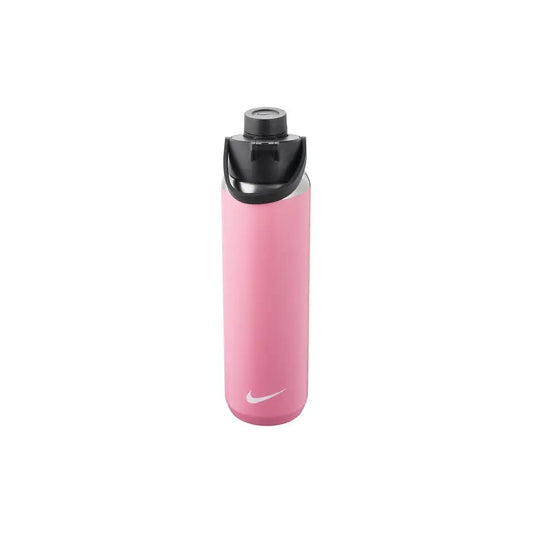 Nike Unisex - Adult SS Recharge Chug Bottle Drinking Bottle, Elemental Pink/Black/White, 709 ml