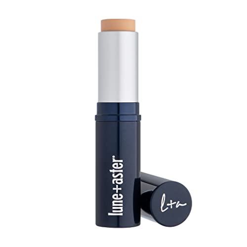 Lune+Aster Dawn To Dusk Foundation Stick | Mess-Free, Lightweight Formula, Medium To Full Coverage - Medium Deep, 1.0 Oz