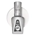 Sally Hansen Miracle Gel™, Matte Top Coat 102, Long Lasting, Gel-Like Formula, No UV Lamp Needed, Clear Nail Polish Beauty & Personal Care Sally Hansen