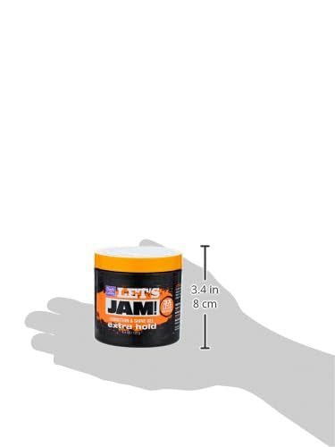 Lets Jam Condition & Shine Gel Extra Hold 4.4 Ounce Jar (130ml) (6 Pack)