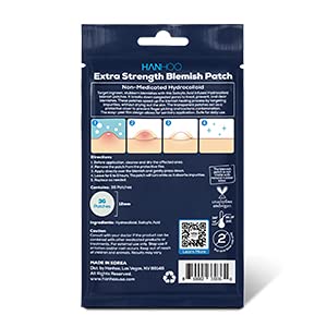 Hanhoo Extra Strength Blemish Patch Non-Medicated Hydrocolloid - 36 Patches