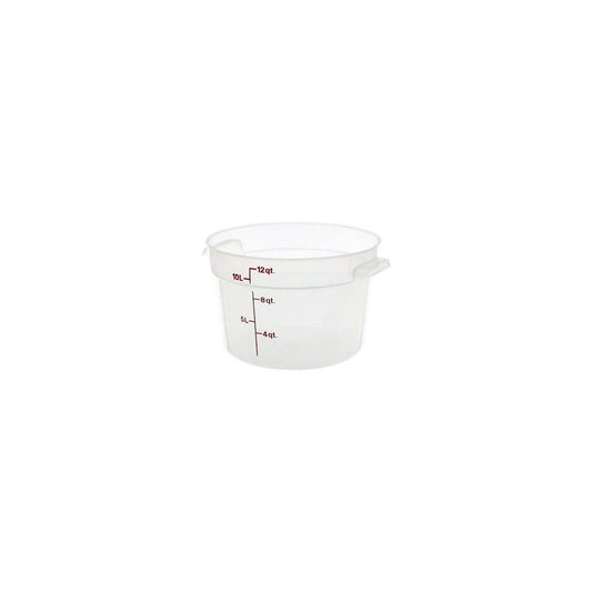 Cambro (RFS12PP190) 12 qt Round Polypropylene Food Storage Container - Camwear®