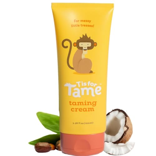 T is for Tame - Hair Taming Cream for Kids - All-Natural for Frizz & Flyways, Coconut Oil Leave in Cream - Safe for Babies & Toddlers - Not Sticky Beauty and Personal Care T is for Tame Default Title