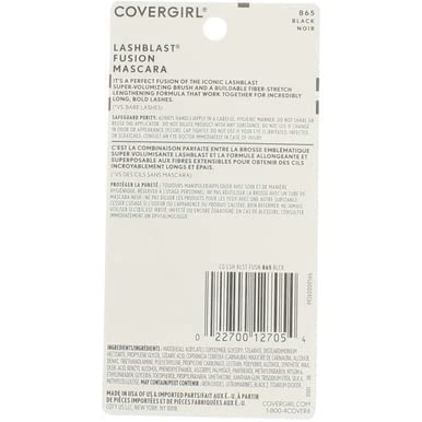 CoverGirl LashBlastFusion Mascara, Black [865], 0.44 oz (Pack of 3)