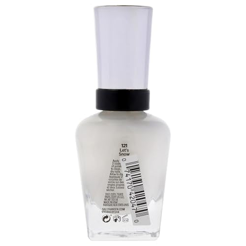 Sally Hansen Complete Salon Manicure Nail Polish | Multi-Benefit Nail Color | Strengthening Keratin Formula | 195 Let's Snow