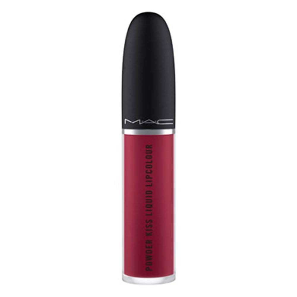 MAC Cosmetics Powder Kiss Liquid Lipcolour - 983 Burning Love (Deep intense berry) .17 oz / 5 ml